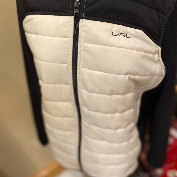 LRL Lauren Active Ralph Lauren Womens Quilted full Zip Jacket White Size Large - Picture 5 of 7
